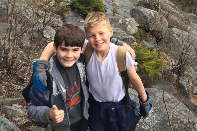 two students hiking - Boarding schools - boarding schools near me - twice exceptional students - top boarding schools – Hampshire Country School